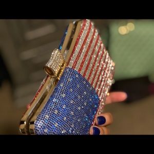 United States Flag Clutch Purse